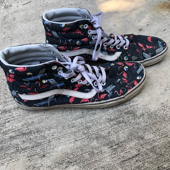 flamingo vans high tops